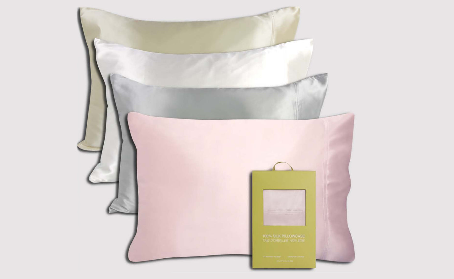FAIRMILE SILK Pink Pillowcase Standard Size 20x27" (no insert included)