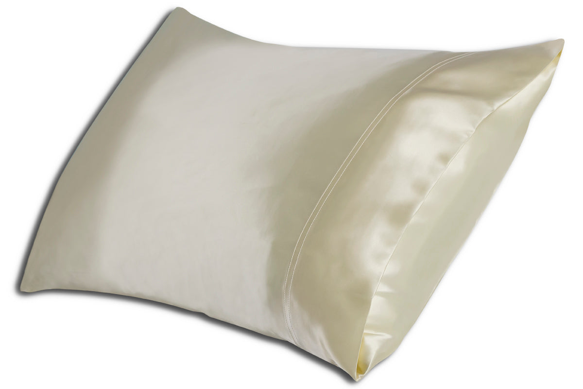 FAIRMILE SILK Ivory Pillowcase King Size 20x37" (no insert included)