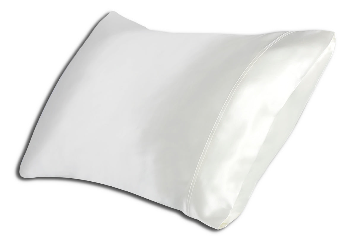 FAIRMILE SILK White Pillowcase Standard Size 20x27" (no insert included)
